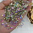 thumbnail image 4 of Decoración de uñas con diamantes de imitación de fondo plano con forma especial, mezcla de diamantes minerales negros, diamantes de imitación plateados Super Flash, paquete de 50, 4 of 5
