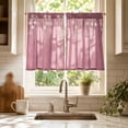thumbnail image 4 of CaiYueKe Short Curtains 2 Panel Set Embroidered Cafe Curtains Decorative Tier Valance for Kitchen Bathroom Bedroom Window Small Windows Door Light Filtering Easy Install Home Decor, 4 of 9
