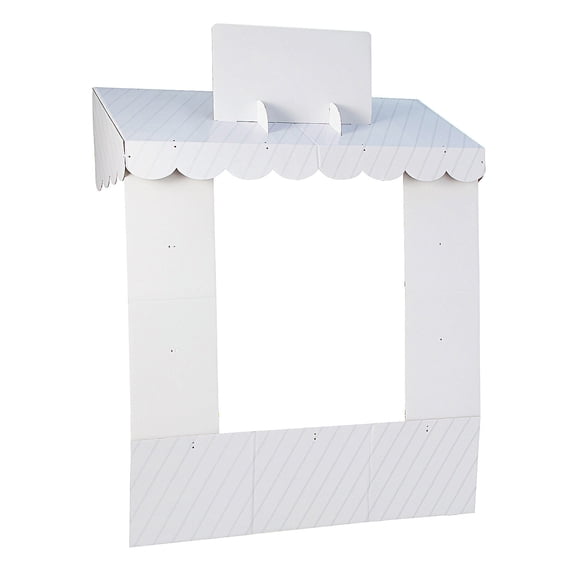Fun Express 56" x 80" Customizable White Tabletop Hut Decorating Kit - 5 Pieces