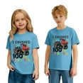 thumbnail image 2 of CAIXIA 100 Days of School Shirt Kids Toddler Boys Girls 100th Day of School Costume T-Shirt Short Sleeve Tops Graphic Tee,Light Blue, 2 of 7