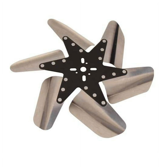 Perma-Cool 86150 Turbo Flex Reverse Stainless Flex Fan, 15 Inch, Black