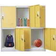 thumbnail image 4 of MECOLOR 4, 6, 9 Door Metal Office Storage Locker Cabinet, Gym School and Home Locker,Metal Locker Storage for Employee Staff or Workers(Yelllow,6D), 4 of 15