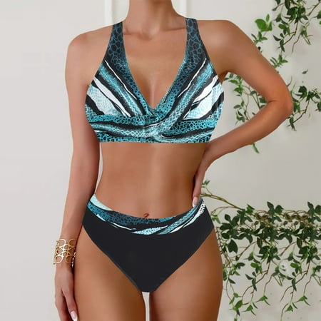 Jjayotai No Boundaries Womens High Waisted Bikini  Push Up Vintage Swimsuits  Halter Top Tummy Control Ruched Bottom  Two Piece Bathing Suits  Swimwear for Women 2025 Navy~ XL
