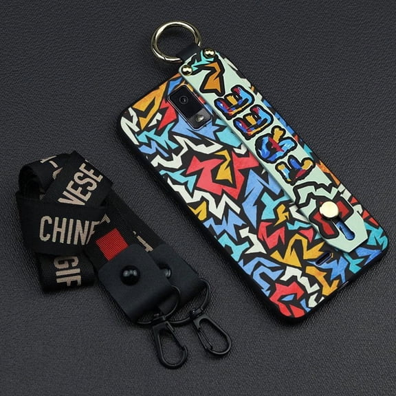 LYM-Phone Case For BLU View3/B140DL, Wristband Wrist Strap Back Cover Anti-dust Waterproof Durable Lanyard Soft case Kickstand Phone Holder Protective Personality Anti-knock Silicone