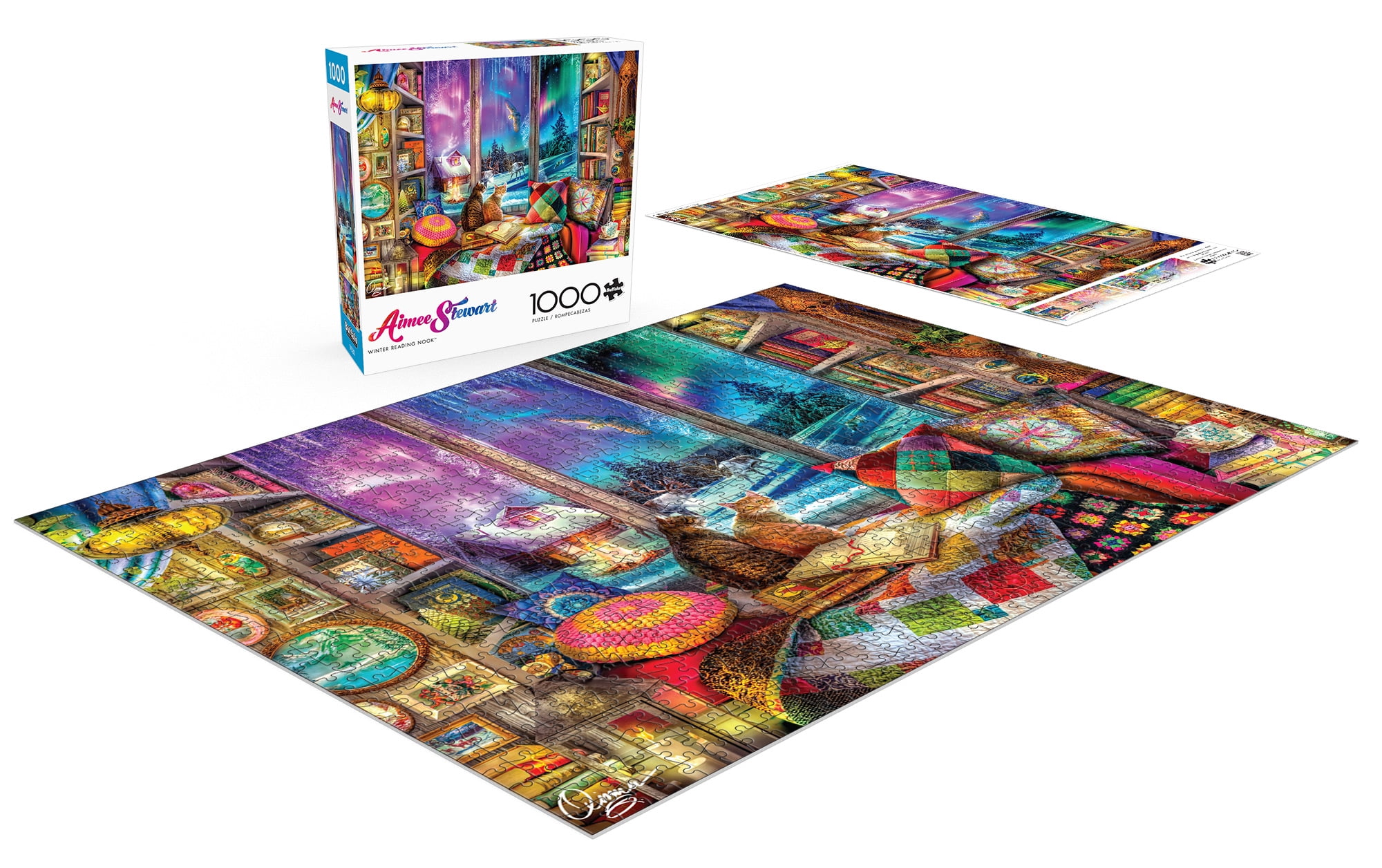 Buffalo Games 1000-piece Cartoon World Puzzle Assortment - Styles May Vary
