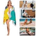 thumbnail image 3 of Toalla De Playa De 150 X 75 Cm Toalla De Playa De Microfibra Toalla De Playa Para Turistas Toalla De Playa Para Nadadores Toalla De Playa Resistente A La Arena Toalla De Playa Para Mujeres, Hombres, 3 of 4