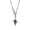 Snake Bone Chain Green Diamond, variant on Gemini Titanium Steel Zircon Necklace for Men and Women, European and American Light Luxury Hip-Hop Niche Design, Simple Ins Sweater Chain JewelryPersonality ,Fashion