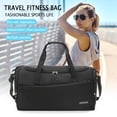 thumbnail image 4 of Bolsa De Ejercicios Oxford Fitness Bag Bolsas de gimnasio portátiles de gran capacidad para hombres y mujeres (negro) Ndcxsfigh Para Estrenar, 4 of 7