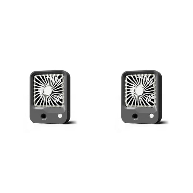Inteprter Ventilador de nebulización Ventiladores de aire electrónicos portátiles recargables Humidificación Hidratante Humidificador de enfriamiento Gris 2piezas Inteprter CBP211596
