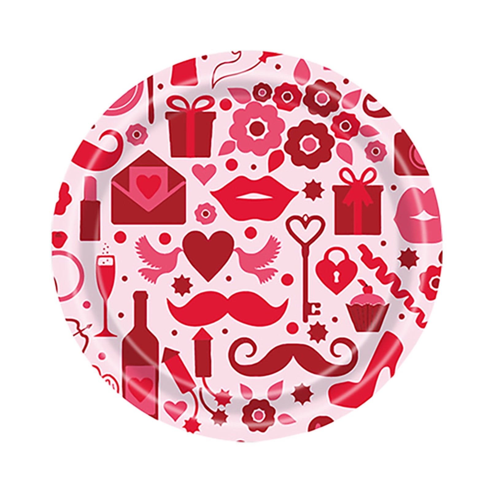 EUHDSSDE New Valentine's Day Party Cutlery Disposable Napkin Tray Paper