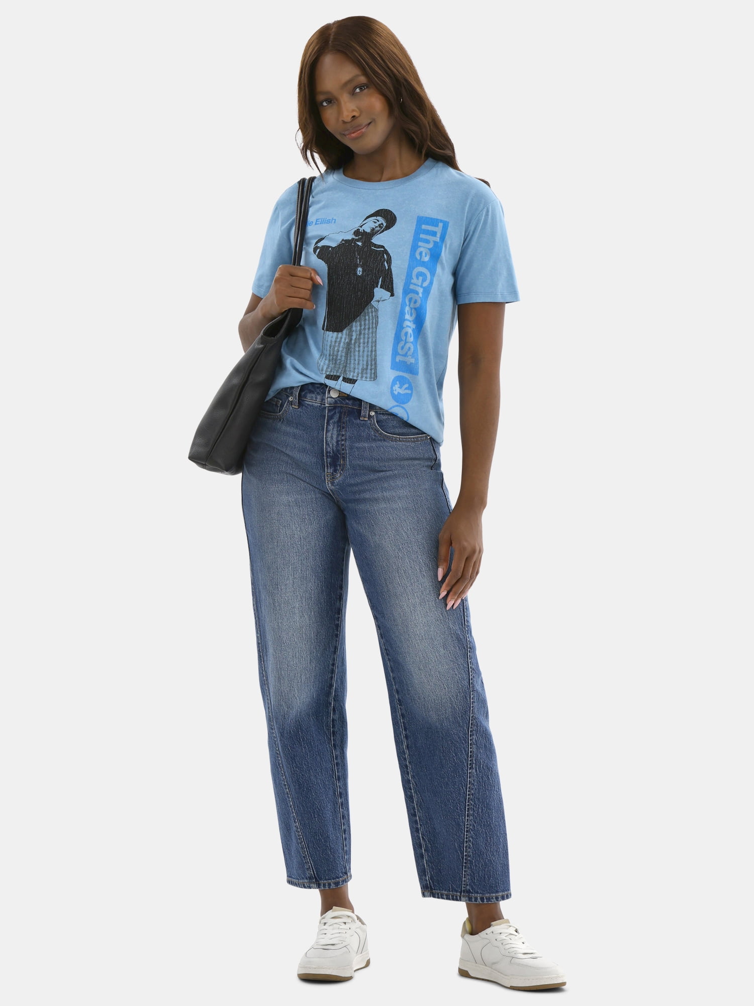 Billie Eilish Women's Graphic Tee with Short Sleeves, Sizes