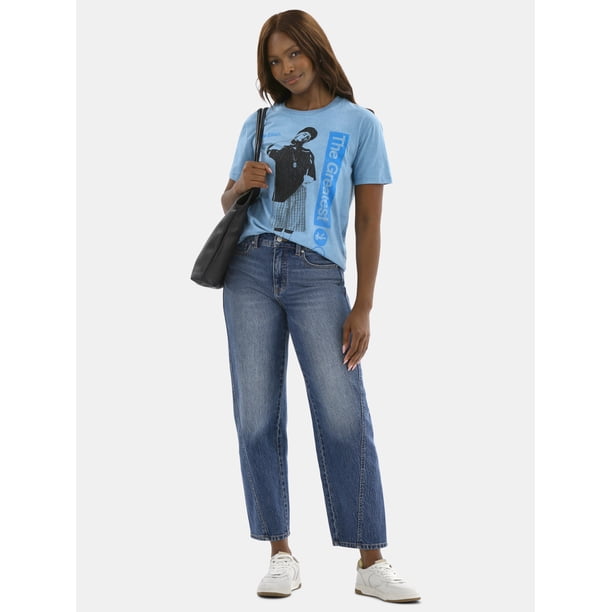 Billie Eilish Women's Graphic Tee with Short Sleeves, Sizes XXS