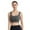 Grey, variant on Sports Bras For Women High Support Square Neck Longline Workout Crop Tank Tops Padded Yoga With Built In Pads Compression Workout Yoga Top Athletic Black