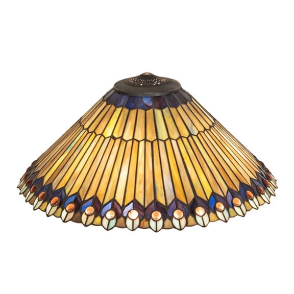 Meyda Tiffany 26317 Tiffany Jeweled 8.5" Tall Lamp Shade
