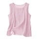 thumbnail image 1 of Camisas Y Tops de Verano de Mujer Cuello Redondo Camisa sin Mangas de Rayas Tela Cómoda Casual para Citas, Ocasional, Fiesta, Playa, Trabajo, 1 of 8