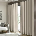 thumbnail image 7 of Room Divider Blackout Curtain Track Curtains Wall Dividers Panels Screen for Living Rooms Bedroom Office Privacy Partition Separation, W100 × L96 Inch,1 Panel, Beige, 7 of 7