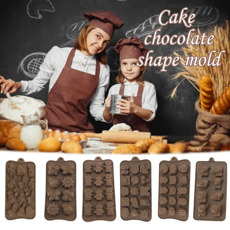

WGOUP New Silicone Chocolate 29 Shapes Chocolate baking Tools Non-stick Silicone 21*10.5*1.5cm(Buy 2 Get 1 Free)
