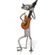 thumbnail image 1 of Escultura de metal de gato con figura de guitarra Regalos para Acción de Gracias, Navidad, Manualidades, 1 of 4