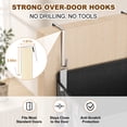 thumbnail image 5 of FOUKUS Over the Door Shoe Organizer: 20-30 Pair Over the Door Storage with 6.3 in Deep Pockets - Shoe Rack for Door in Closet Bedroom Dorm Entryway, 5 of 7