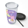 thumbnail image 5 of CafePress - Peppa Pig: Sweet Dreams - 16 Ounce Classic Clear Insulated Double Wall Tumbler Cup with Lid Straw , Reusable, 5 of 5