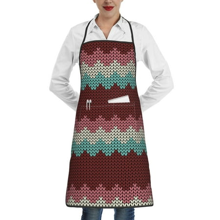 

Qekee fall leaf Element Print Adjustable Bib Apron Resistant with Pocket Cooking Kitchen Aprons for Women Men Server Chef Apron
