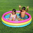 thumbnail image 5 of Pinkfong Baby Shark 3-Ring Inflatable Swimming Pool, Portable Pool for Summer Play (Ages 2+), 5 of 7