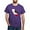 Purple, variant on - CALI STATE W BEAR T Shirt - Men's Classic Graphic Cotton T-Shirt