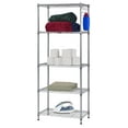 thumbnail image 6 of Muscle Rack 5 Tier Wire Shelving Unit with Hooks in Silver, 6 of 6