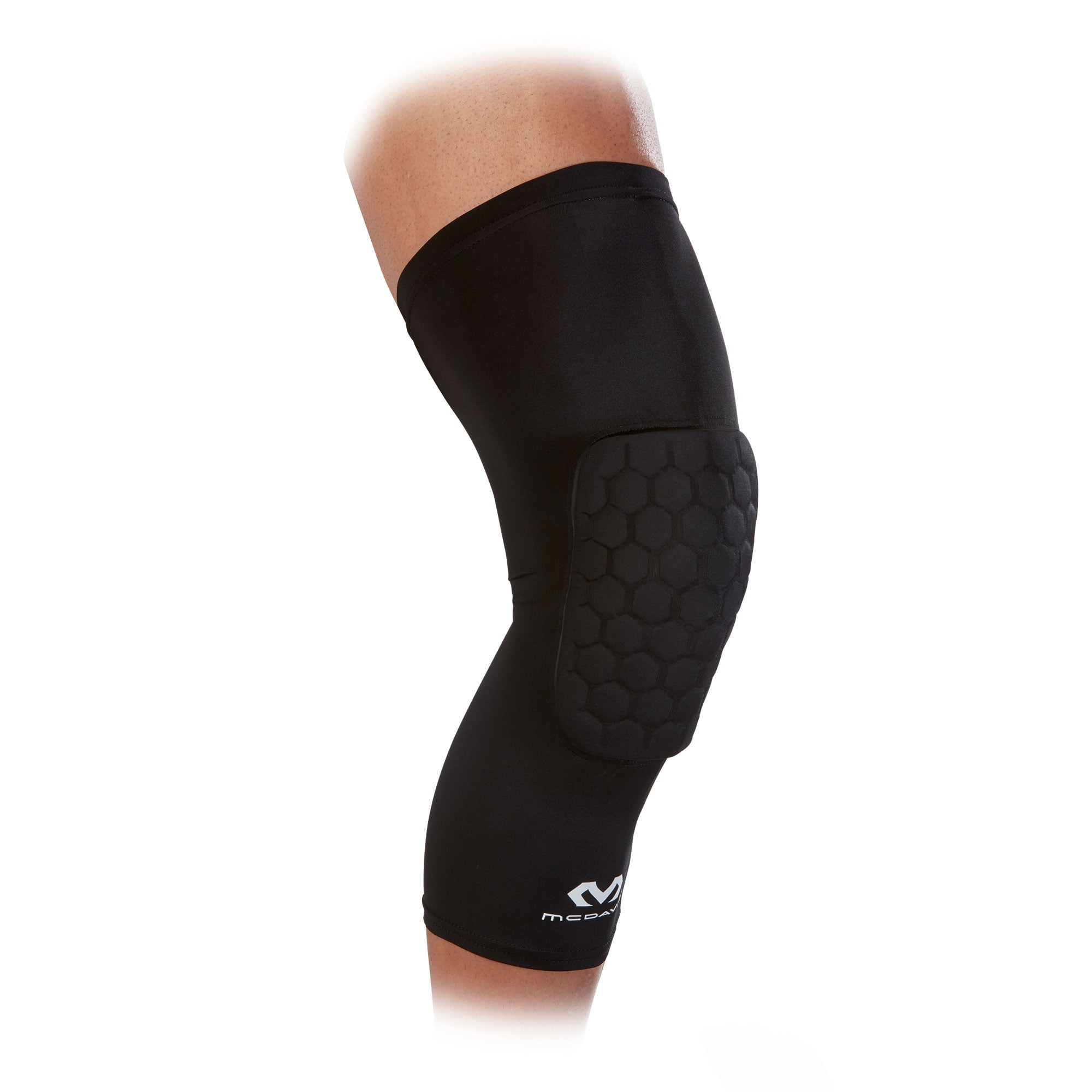 magneet Tweede leerjaar boog McDavid Knee HEX Tech Black Padded Protective Compression Sleeve, Single,  Small/Medium - Walmart.com