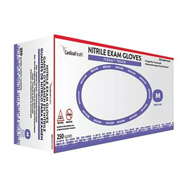 Guantes de examen Flexal Touch Nitrile Blue MD de Cardinal Health