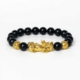 thumbnail image 6 of BONZEUS Feng Shui Black Obsidian Pi Xiu Bracelet - 10mm Dragon Mantra Beads - Unisex Lucky Wealth Amulet - Adjustable Stone Bracelet for Men & Women, 6 of 30