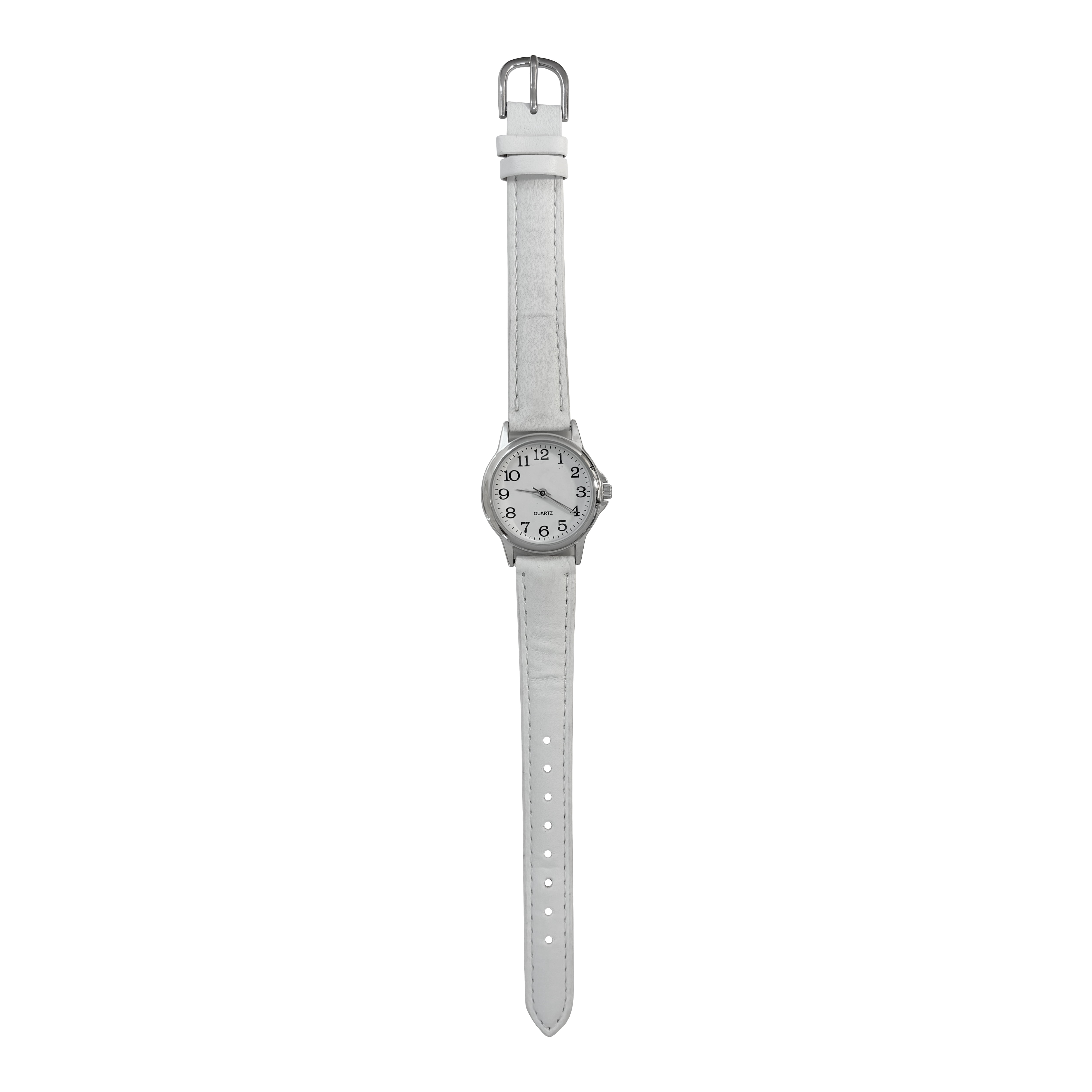 Time and Tru Adult Female Analog Watch in White PU Leather Strap (GEN606WM1)