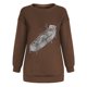 thumbnail image 5 of Sudadera extragrande de lana de manga larga con cuello redondo y estampado de calavera para mujer Pompotops gfhjh16660, 5 of 5