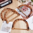 thumbnail image 3 of Duslogis D Shape Real Bamboo Purse Handles – 2 PCS Natural Bamboo Bag Handles for Crochet Bags, DIY Purse Handle Replacement, Bamboo Purse Handles for Bag Making, 3 of 6