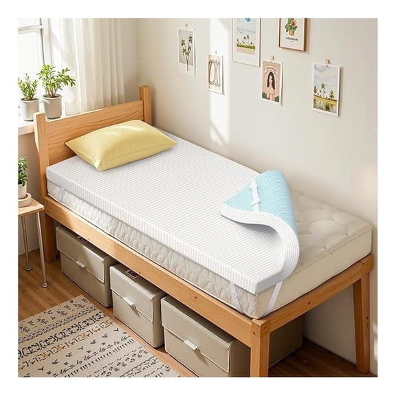 Twin XL Mattress Topper, High Density Memory Foam Bed Topper with Breathable Removable Cover, Certified, 3 Inch