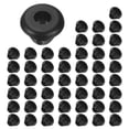 thumbnail image 1 of Uxcell Paquete de 50 Grommets de Goma para Barandilla de Cable, Agujero de Perforación de 6mm, Diámetro Interior de 4mm, Sello de Ojal para Cableado, Cable de Alambre, Automotriz [Negro], 1 of 1