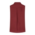 thumbnail image 5 of AherBiu Summer Tops for Women Sleeveless Button down Shirts Lapel V Neck Lightweight Casual Blouse, 5 of 7