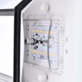 thumbnail image 6 of Nuvo Lighting LED Cage Lantern Fixture Black Finish with White Linen Acrylic, 6 of 7
