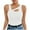 White, variant on Tank Tops for Women Plus Size Sleeveless Summer Solid Regular Casual Tank Black L