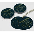 thumbnail image 4 of Inkdotpot Hugs & Kisses From The Wedding Bottle Tag Real Gold Foil Favor Hang Tags Pack Of 100, 4 of 6