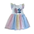 thumbnail image 1 of Vestido estampado tul con foil Disney Stitch, 1 of 4
