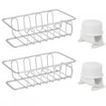 thumbnail image 4 of Étagère de Stockage de Robinet, 2pcs Robinet de Stockage Rack Éponge Évier Organisateur Design Exquis, 4 of 12