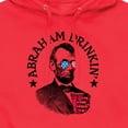 thumbnail image 3 of Instant Message - Abraham Drinkin - Men's Pullover Hooded Fleece Sweatshirt, 3 of 6