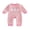 Pink, variant on RUINIXCW Newborn Baby Girl Boy Halloween Outfit Infant Baby Girls Boys Fall Winter Clothes Waffled Striped Romper Pumpkin Ghost Cat Embroidery Long Sleeve Jumpsuit