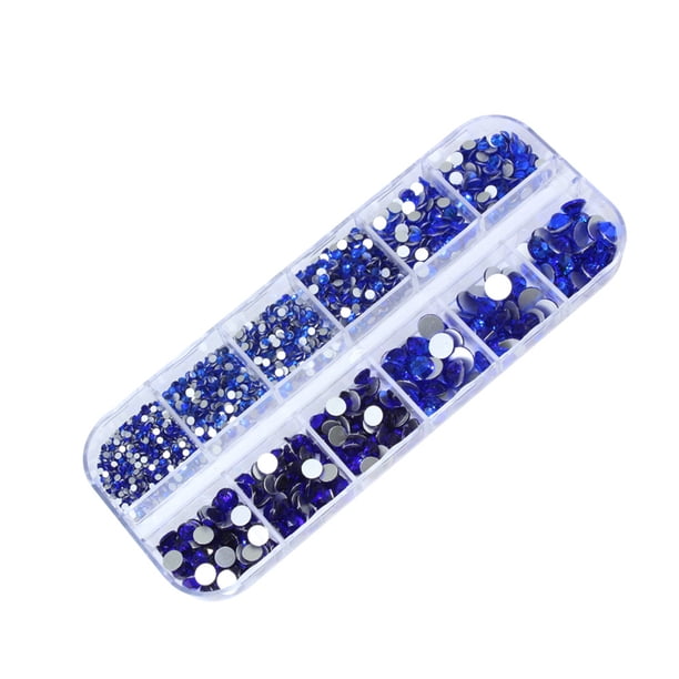 sweethay Micro Cuentas para uñas Diamantes de imitación de cristal Suministros de bricolaje confiables profesionales Usos versátiles Type3 NO3