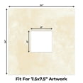 thumbnail image 2 of Earthen Off White Picture Frame Mat for 24x24 Frames - Fits 8x8 Photos - 10 Mats, 2 of 7