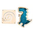 thumbnail image 2 of 2x Tablero de actividades para niños, accesorios de bricolaje portátiles para niños de 2, 3, 4 y 5 años Azul, 2 of 9