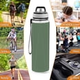 thumbnail image 6 of Motivational Water Bottle 32 oz with Straw, BPA Free Reusable Fitness Sport Bottle Perfect for Travel, School, Outdoors, and Gym Dark Green, 6 of 6