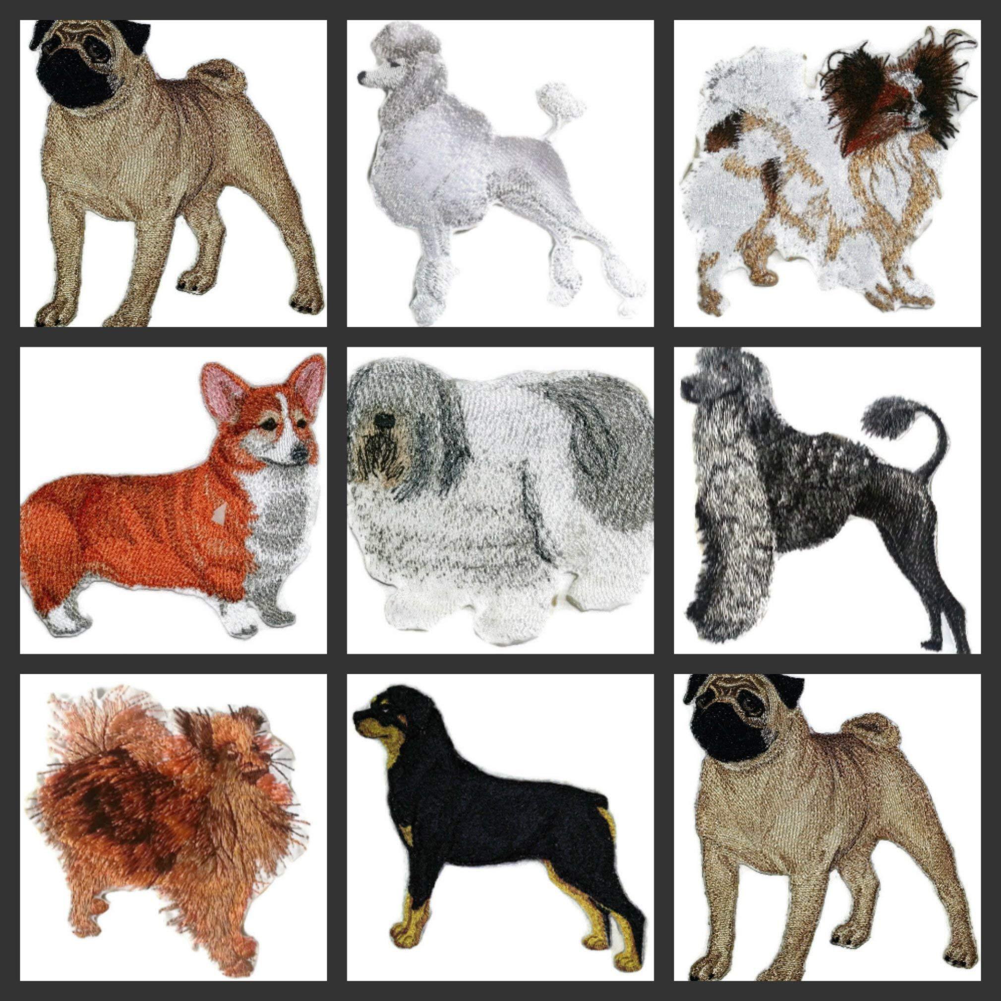 Custom Dog Portraits[Poodle] Embroidered Iron On/Sew patch [5.3" x 4..5"]