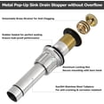 thumbnail image 6 of PARLOS Bathroom Sink Drain Without Overflow, Brushed Gold, 6 of 7